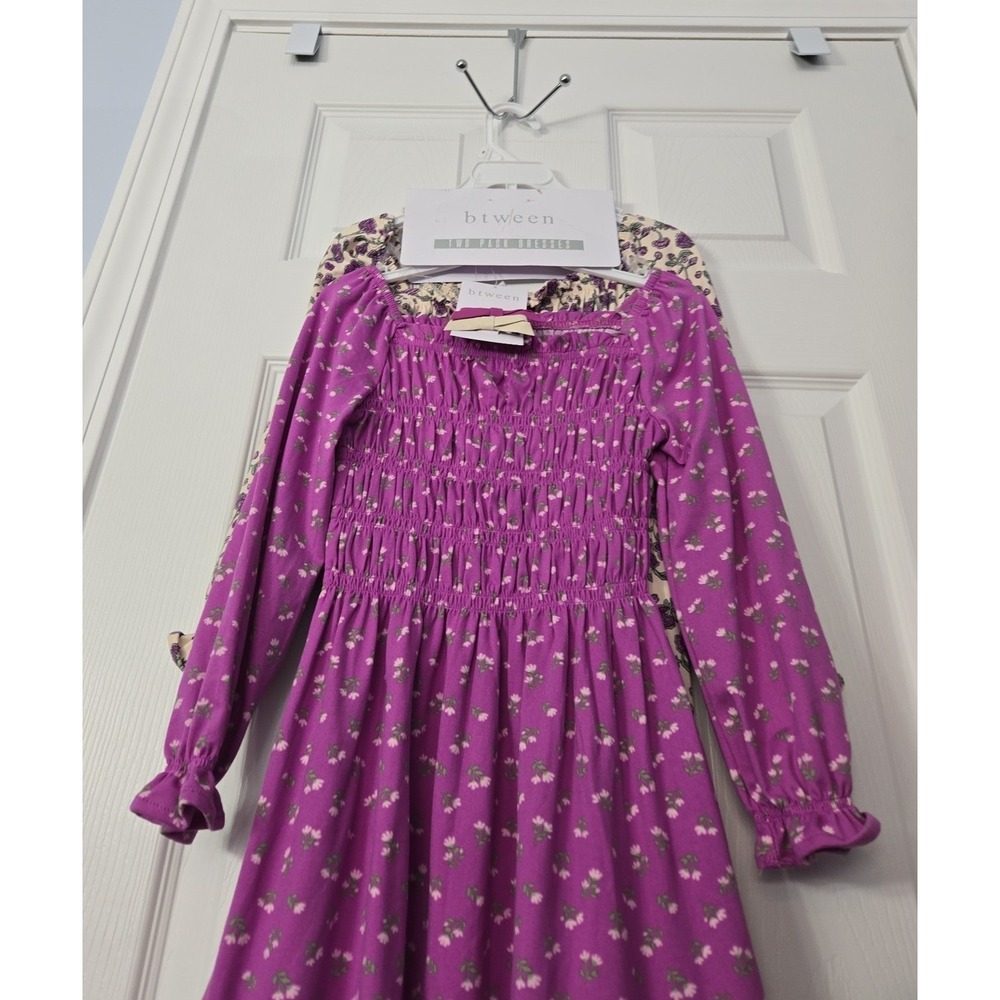 Btween Girls 2 Pack Dress set Size 5 Long Sleeve Light‎ weight NWT - Picture 2 of 7